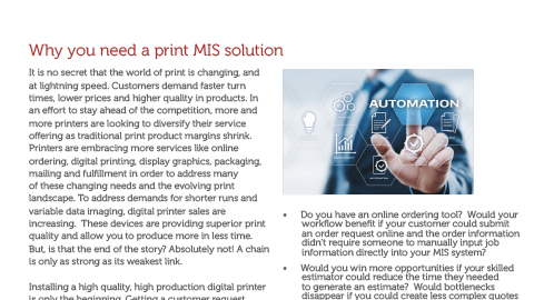 Why You Need a Print MIS